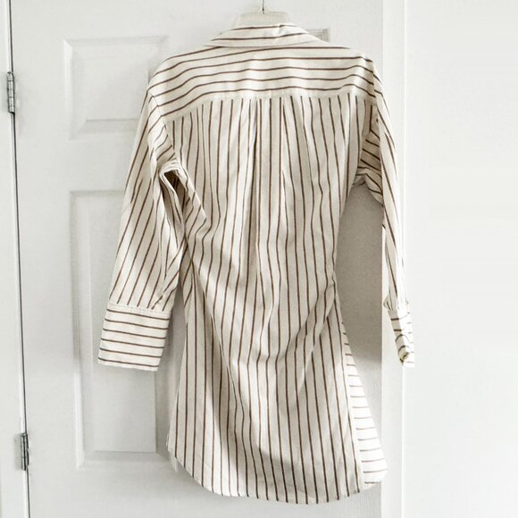 A.L.C "Madison" Striped Wrap Shirtdress, size 2 - Picture 8 of 9